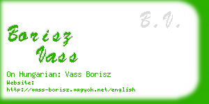 borisz vass business card